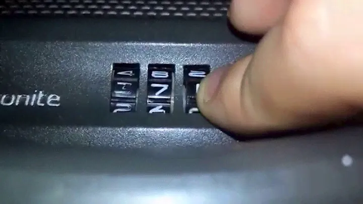 How to unlock a samsonite suitcase