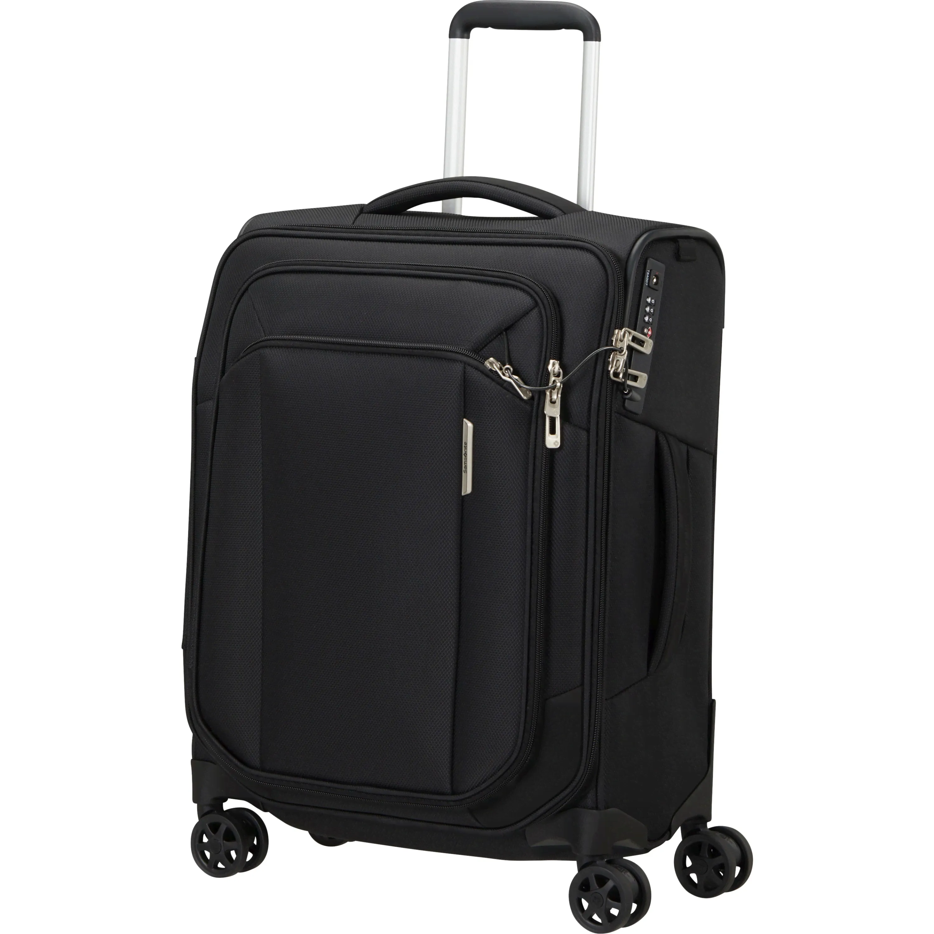 Чемодан Samsonite, 43 л, размер S, черный