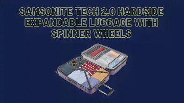 Samsonite Tech 2 0 Hardside Expandable Luggage with Spinner Wheels