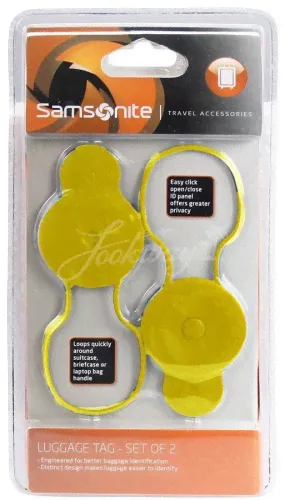 199р.499р.Бирка для багажа Samsonite U23*201 Luggage Tag (2 шт. в комплекте)-0