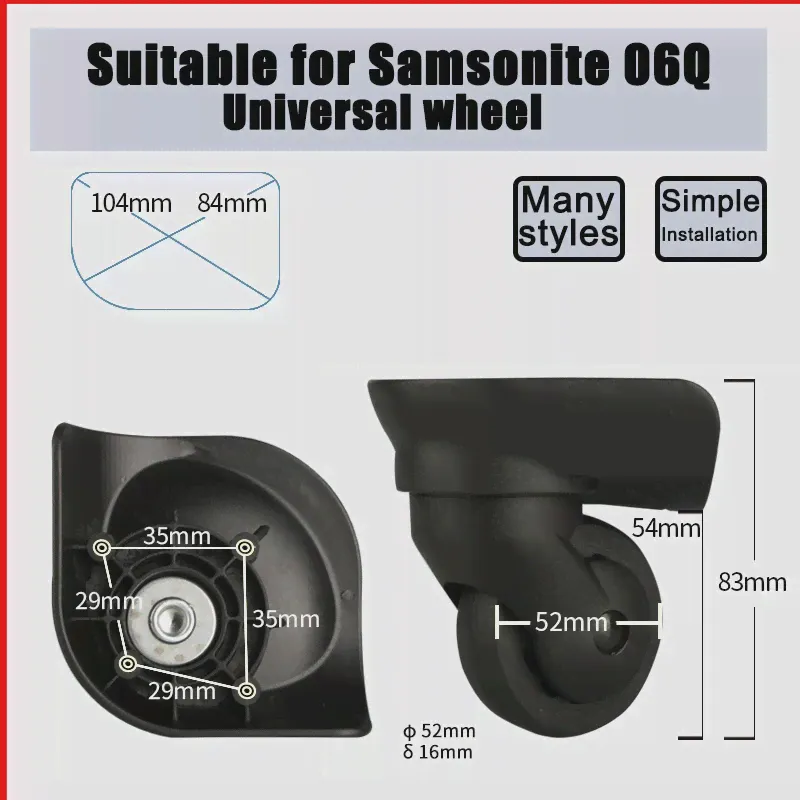 Подходит для Samsonite 06Q, тележка, аксессуары для чемоданов, сменный ремонтный ролик, шкив для чемоданов (art.: 3920c4d8cd120)-3