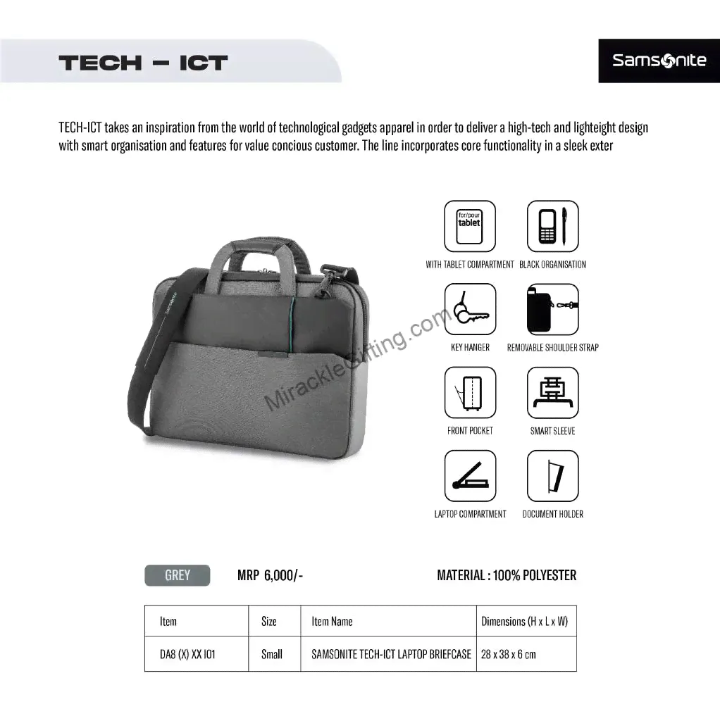 Samsonite Tech - ICT Brief case Small