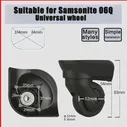 Подходит для Samsonite 06Q, тележка, аксессуары для чемоданов, сменный ремонтный ролик, шкив для чемоданов (art.: 3920c4d8cd120)