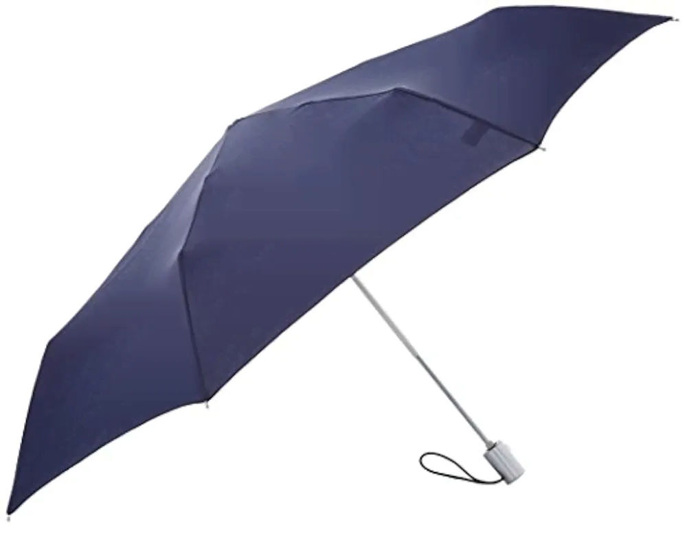 Карманные зонтики Samsonite Alu Drop - Regenschirm 3 Section Auto O/C Slim, Schwarz-0